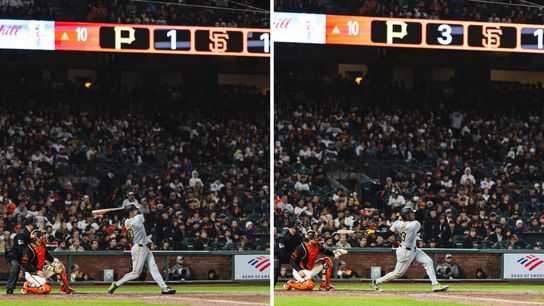 Reynolds, Hayes show how it's done when the bats (for real) get swung taken in San Francisco (Pirates)